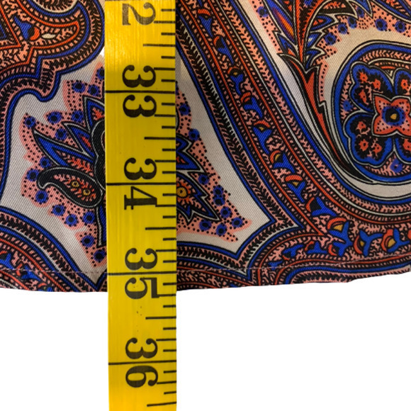 THEORY Red & Blue Brindina Veranda Paisley Silk Shift Dress - Picture 14 of 14
